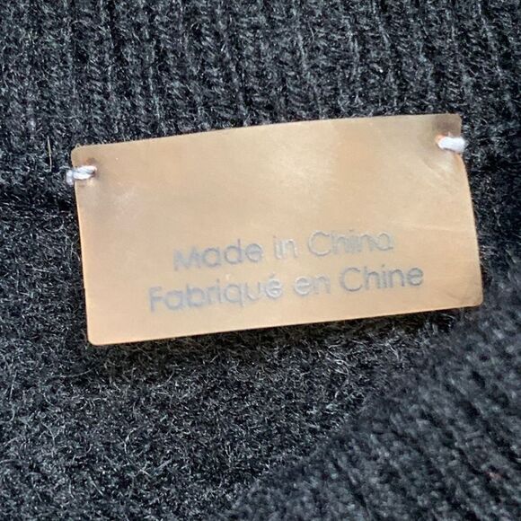 Equipment Sloane Cashmere Sweater Black Neutral Knit Pullover Crewneck Top XS - Picture 9 of 10